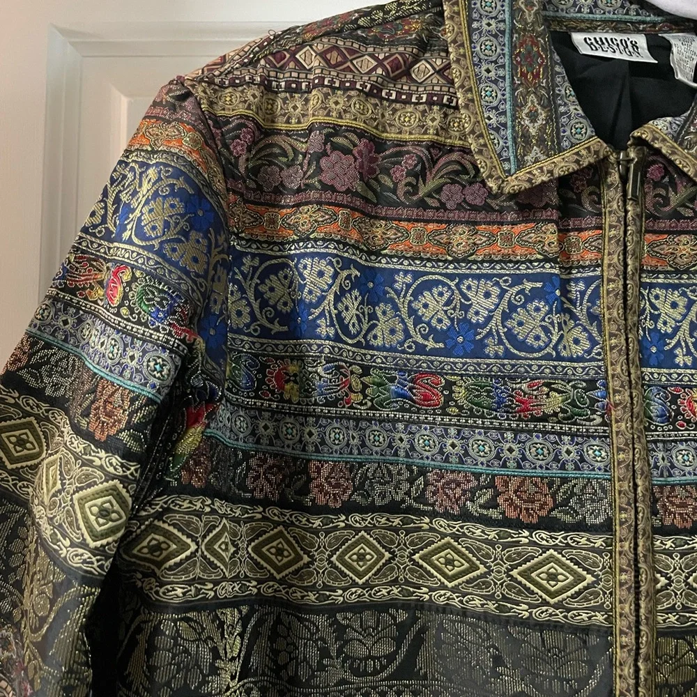 Chico's Multicolor Patterned Jacket - Picture 4 of 6